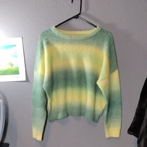 S•Deer Color Block Sweater Trippy Combo